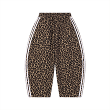 Load image into Gallery viewer, Expensive Exhibit Unisex Leopard Barrel Leg Sweatpants