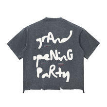 Load image into Gallery viewer, Expensive Exhibit Snow Wash Raw-Hem Boxy T-shirt