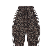 Load image into Gallery viewer, Expensive Exhibit Unisex Leopard Barrel Leg Sweatpants