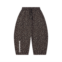 Load image into Gallery viewer, Expensive Exhibit Unisex Leopard Barrel Leg Sweatpants