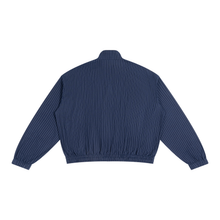 Load image into Gallery viewer, Exhibit “E” Unisex Striped Full-Zip Track Jacket