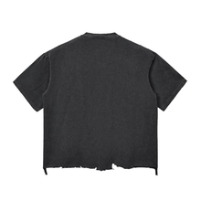 Load image into Gallery viewer, MentalUpGrade Snow Wash Raw-Hem Boxy T-shirt