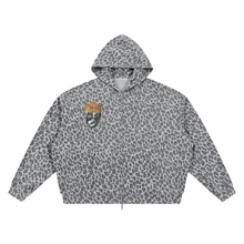 Load image into Gallery viewer, Exhibit “E” Unisex Leopard Print Waffle Full Zip Hoodie
