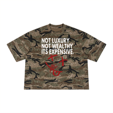 Load image into Gallery viewer, Expensive Exhibit Unisex Boxy Camo Print T-Shirt