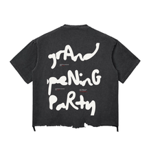 Load image into Gallery viewer, Exhibit “E” Snow Wash Raw-Hem Boxy T-shirt