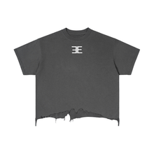 Load image into Gallery viewer, Expensive Exhibit Vintage Wash Boxy Distressed Hem T-Shirt