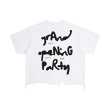 Load image into Gallery viewer, Expensive Exhibit Vintage Wash Boxy Distressed Hem T-Shirt