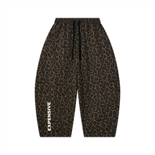 Load image into Gallery viewer, Expensive Exhibit Unisex Leopard Barrel Leg Sweatpants