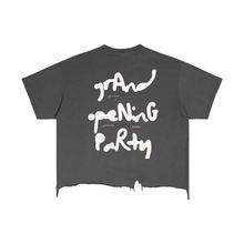 Load image into Gallery viewer, Expensive Exhibit Vintage Wash Boxy Distressed Hem T-Shirt