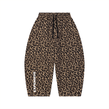 Load image into Gallery viewer, Expensive Exhibit Unisex Leopard Barrel Leg Sweatpants
