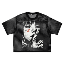 Load image into Gallery viewer, Expensive Exhibit See-through Boxy Net T-Shirt
