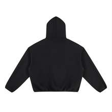 Load image into Gallery viewer, Unisex Boxy Piping Fleece Hoodie
