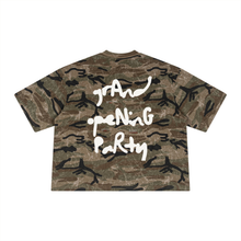 Load image into Gallery viewer, Expensive Exhibit Unisex Boxy Camo Print T-Shirt
