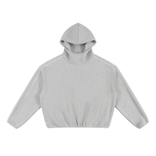 Load image into Gallery viewer, Unisex Boxy Piping Fleece Hoodie
