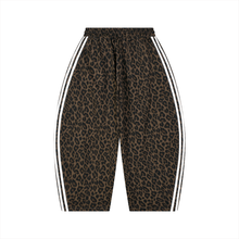 Load image into Gallery viewer, Expensive Exhibit Unisex Leopard Barrel Leg Sweatpants
