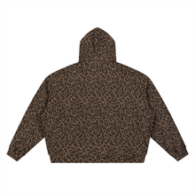 Load image into Gallery viewer, Exhibit “E” Unisex Leopard Print Waffle Full Zip Hoodie
