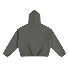 Load image into Gallery viewer, Unisex Boxy Piping Fleece Hoodie
