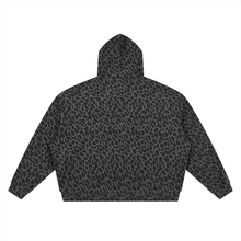Load image into Gallery viewer, Exhibit “E” Unisex Leopard Print Waffle Full Zip Hoodie
