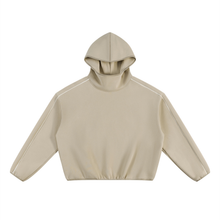 Load image into Gallery viewer, Unisex Boxy Piping Fleece Hoodie
