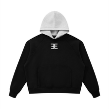 Load image into Gallery viewer, Exhibit “E” Unisex Fleece Raglan Color Block Hoodie
