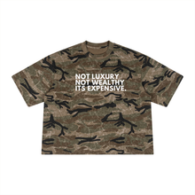 Load image into Gallery viewer, Expensive Exhibit Unisex Boxy Camo Print T-Shirt
