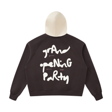 Load image into Gallery viewer, Exhibit “E” Unisex Fleece Raglan Color Block Hoodie
