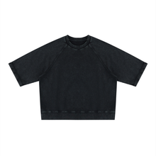 Load image into Gallery viewer, Unisex Vintage Wash Boxy Short Sleeve Sweatshirt
